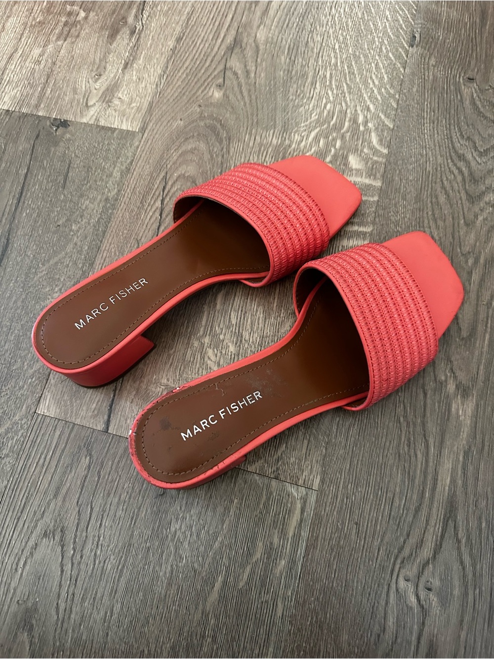 Marc Fisher Coral Woven Slide Mules